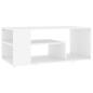 vidaXL Couchtisch Weiß 100x50x40 cm Holzwerkstoff vidaXL Couchtisch Weiß 100x50x40 cm Holzwerkstoff