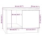 vidaXL Couchtisch Räuchereiche 50x50x36 cm Holzwerkstoff vidaXL Couchtisch Räuchereiche 50x50x36 cm Holzwerkstoff