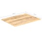 Tischplatte Massivholz Mango 15-16 mm 80x70 cm Tischplatte Massivholz Mango 15-16 mm 80x70 cm