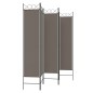 vidaXL 5-tlg. Paravent Anthrazit 200x200 cm Stoff vidaXL 5-tlg. Paravent Anthrazit 200x200 cm Stoff
