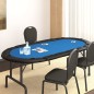vidaXL Poker-Tischauflage Klappbar 10 Spieler Blau 208x106x3 cm vidaXL Poker-Tischauflage Klappbar 10 Spieler Blau 208x106x3 cm