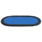 vidaXL Poker-Tischauflage Klappbar 10 Spieler Blau 208x106x3 cm vidaXL Poker-Tischauflage Klappbar 10 Spieler Blau 208x106x3 cm