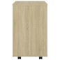 vidaXL Rollschrank Sonoma-Eiche 46x36x59 cm Holzwerkstoff vidaXL Rollschrank Sonoma-Eiche 46x36x59 cm Holzwerkstoff