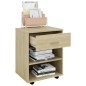 vidaXL Rollschrank Sonoma-Eiche 46x36x59 cm Holzwerkstoff vidaXL Rollschrank Sonoma-Eiche 46x36x59 cm Holzwerkstoff