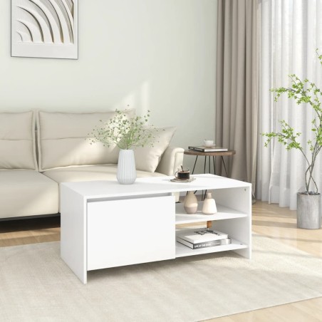 vidaXL Couchtisch Weiß 102x50x45 cm Holzwerkstoff