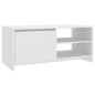 vidaXL Couchtisch Weiß 102x50x45 cm Holzwerkstoff vidaXL Couchtisch Weiß 102x50x45 cm Holzwerkstoff