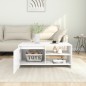 vidaXL Couchtisch Weiß 102x50x45 cm Holzwerkstoff vidaXL Couchtisch Weiß 102x50x45 cm Holzwerkstoff