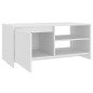 vidaXL Couchtisch Weiß 102x50x45 cm Holzwerkstoff vidaXL Couchtisch Weiß 102x50x45 cm Holzwerkstoff