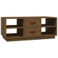 vidaXL Couchtisch Honigbraun 100x50x41 cm Massivholz Kiefer vidaXL Couchtisch Honigbraun 100x50x41 cm Massivholz Kiefer