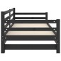 vidaXL Tagesbett Ausziehbar Schwarz Massivholz Kiefer 2x(90x200) cm vidaXL Tagesbett Ausziehbar Schwarz Massivholz Kiefer 2x(90x200) cm