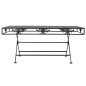 vidaXL Couchtisch Klappbar Vintage-Stil Metall 100x50x45 cm Schwarz vidaXL Couchtisch Klappbar Vintage-Stil Metall 100x50x45 cm Schwarz