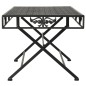 vidaXL Couchtisch Klappbar Vintage-Stil Metall 100x50x45 cm Schwarz vidaXL Couchtisch Klappbar Vintage-Stil Metall 100x50x45 cm Schwarz