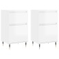 vidaXL Sideboards 2 Stk. Hochglanz-Weiß 40x35x70 cm Holzwerkstoff vidaXL Sideboards 2 Stk. Hochglanz-Weiß 40x35x70 cm Holzwerkstoff