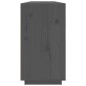 vidaXL Sideboard Grau 100x40x75 cm Massivholz Kiefer vidaXL Sideboard Grau 100x40x75 cm Massivholz Kiefer