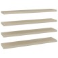 vidaXL Schweberegale 4 Stk. Eichen-Optik 120x23,5x3,8 cm MDF vidaXL Schweberegale 4 Stk. Eichen-Optik 120x23,5x3,8 cm MDF