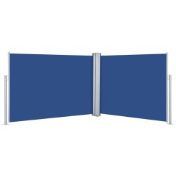 vidaXL Ausziehbare Seitenmarkise Blau 100 x 1000 cm