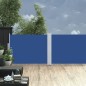 vidaXL Ausziehbare Seitenmarkise Blau 100 x 1000 cm vidaXL Ausziehbare Seitenmarkise Blau 100 x 1000 cm
