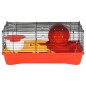 vidaXL Hamsterkäfig Rot 58x32x36 cm Polypropylen und Metall vidaXL Hamsterkäfig Rot 58x32x36 cm Polypropylen und Metall