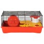 vidaXL Hamsterkäfig Rot 58x32x36 cm Polypropylen und Metall vidaXL Hamsterkäfig Rot 58x32x36 cm Polypropylen und Metall