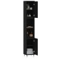 vidaXL Badschrank Schwarz 30x30x190 cm Holzwerkstoff vidaXL Badschrank Schwarz 30x30x190 cm Holzwerkstoff