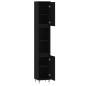 vidaXL Badschrank Schwarz 30x30x190 cm Holzwerkstoff vidaXL Badschrank Schwarz 30x30x190 cm Holzwerkstoff