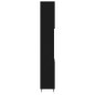 vidaXL Badschrank Schwarz 30x30x190 cm Holzwerkstoff vidaXL Badschrank Schwarz 30x30x190 cm Holzwerkstoff