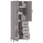 vidaXL Highboard Grau Sonoma 69,5x34x180 cm Holzwerkstoff vidaXL Highboard Grau Sonoma 69,5x34x180 cm Holzwerkstoff