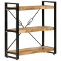 vidaXL Bücherregal 3 Fächer 77x30x80 cm Massivholz Mango und Eisen vidaXL Bücherregal 3 Fächer 77x30x80 cm Massivholz Mango und Eisen