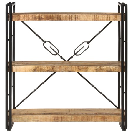 vidaXL Bücherregal 3 Fächer 77x30x80 cm Massivholz Mango und Eisen