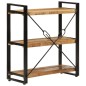 vidaXL Bücherregal 3 Fächer 77x30x80 cm Massivholz Mango und Eisen vidaXL Bücherregal 3 Fächer 77x30x80 cm Massivholz Mango und Eisen