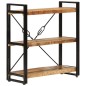 vidaXL Bücherregal 3 Fächer 77x30x80 cm Massivholz Mango und Eisen vidaXL Bücherregal 3 Fächer 77x30x80 cm Massivholz Mango und Eisen