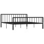 vidaXL Bettgestell Schwarz Metall 180×200 cm vidaXL Bettgestell Schwarz Metall 180×200 cm
