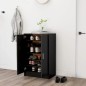 vidaXL Schuhschrank Schwarz 60x35x92 cm Holzwerkstoff vidaXL Schuhschrank Schwarz 60x35x92 cm Holzwerkstoff