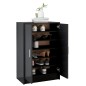 vidaXL Schuhschrank Schwarz 60x35x92 cm Holzwerkstoff vidaXL Schuhschrank Schwarz 60x35x92 cm Holzwerkstoff