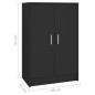 vidaXL Schuhschrank Schwarz 60x35x92 cm Holzwerkstoff vidaXL Schuhschrank Schwarz 60x35x92 cm Holzwerkstoff