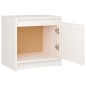 vidaXL Nachttisch Weiß 40x30,5x40 cm Massivholz Kiefer vidaXL Nachttisch Weiß 40x30,5x40 cm Massivholz Kiefer