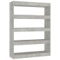 vidaXL Bücherregal/Raumteiler Betongrau 100x30x135 cm vidaXL Bücherregal/Raumteiler Betongrau 100x30x135 cm