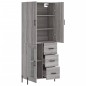 vidaXL Highboard Grau Sonoma 69,5x34x180 cm Holzwerkstoff vidaXL Highboard Grau Sonoma 69,5x34x180 cm Holzwerkstoff