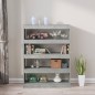 vidaXL Bücherregal/Raumteiler Betongrau 100x30x135 cm vidaXL Bücherregal/Raumteiler Betongrau 100x30x135 cm