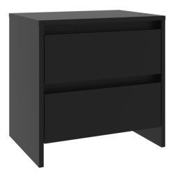 vidaXL Nachttisch Schwarz 45x34,5x44,5 cm Holzwerkstoff