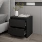 vidaXL Nachttisch Schwarz 45x34,5x44,5 cm Holzwerkstoff vidaXL Nachttisch Schwarz 45x34,5x44,5 cm Holzwerkstoff