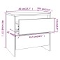 vidaXL Nachttisch Schwarz 45x34,5x44,5 cm Holzwerkstoff vidaXL Nachttisch Schwarz 45x34,5x44,5 cm Holzwerkstoff