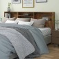 vidaXL Kopfteil mit Ablagen Räuchereiche 220x19x103,5 cm vidaXL Kopfteil mit Ablagen Räuchereiche 220x19x103,5 cm
