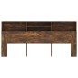 vidaXL Kopfteil mit Ablagen Räuchereiche 220x19x103,5 cm vidaXL Kopfteil mit Ablagen Räuchereiche 220x19x103,5 cm