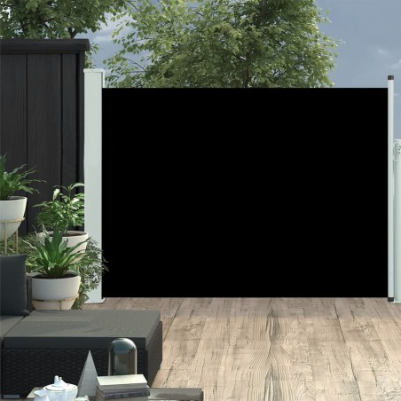 vidaXL Seitenmarkise Ausziehbar 117x500 cm Schwarz