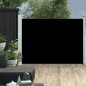 vidaXL Seitenmarkise Ausziehbar 117x500 cm Schwarz
