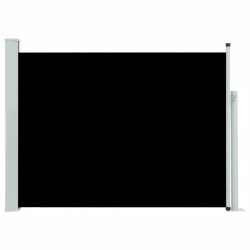 vidaXL Seitenmarkise Ausziehbar 117x500 cm Schwarz