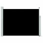 vidaXL Seitenmarkise Ausziehbar 117x500 cm Schwarz