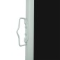 vidaXL Seitenmarkise Ausziehbar 117x500 cm Schwarz
