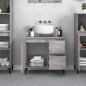 vidaXL Badschrank Grau Sonoma 65x33x60 cm Holzwerkstoff vidaXL Badschrank Grau Sonoma 65x33x60 cm Holzwerkstoff